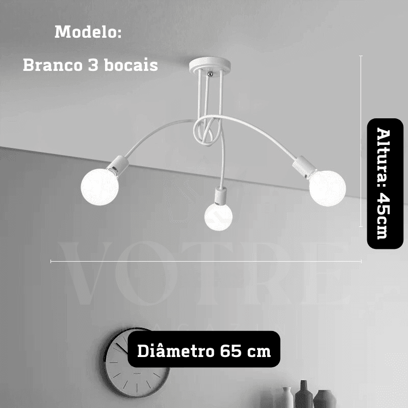 LUMINÁRIA RETRÔ AMERICANO - Votre Magazin