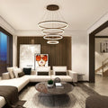 LUSTRE CHANDELIER EM 4 ANÉIS DE LED - Votre Magazin